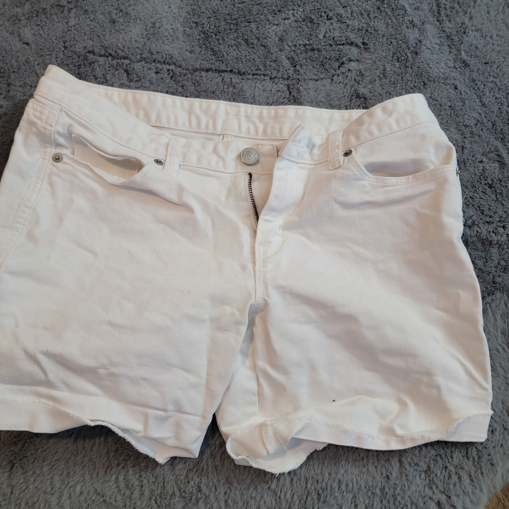 White girl shorts